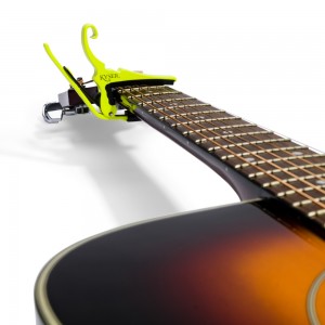 Kyser KG6NY Quick-Change Guitar Capo - Neon Yellow